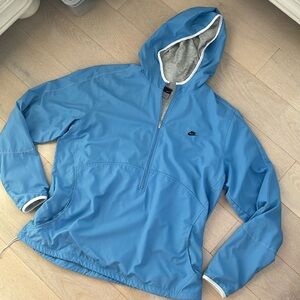 Nike blue half a zip windbreaker